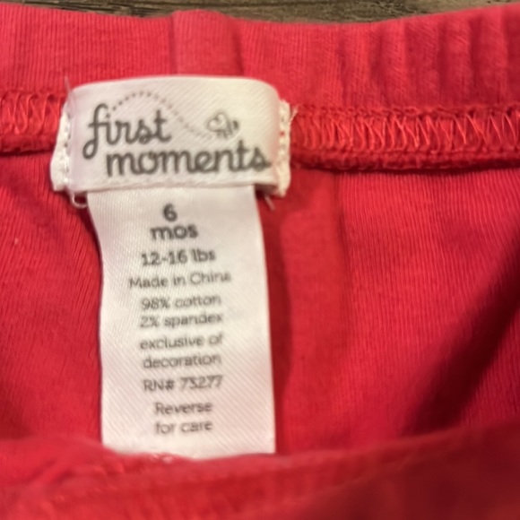 First Moments Size 6 Months Floral Outfit - Picture 7 of 7